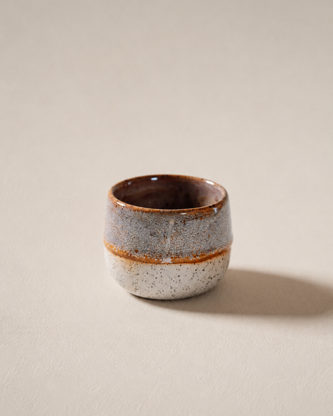 Komorebi 8 oz stoneware cup, Mist Gray glaze