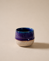Komorebi 8 oz stoneware cup, Starry Night Indigo glaze