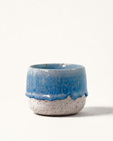 Handmade Ceramic Cappuccino Cup, 8 oz, Sky Frost