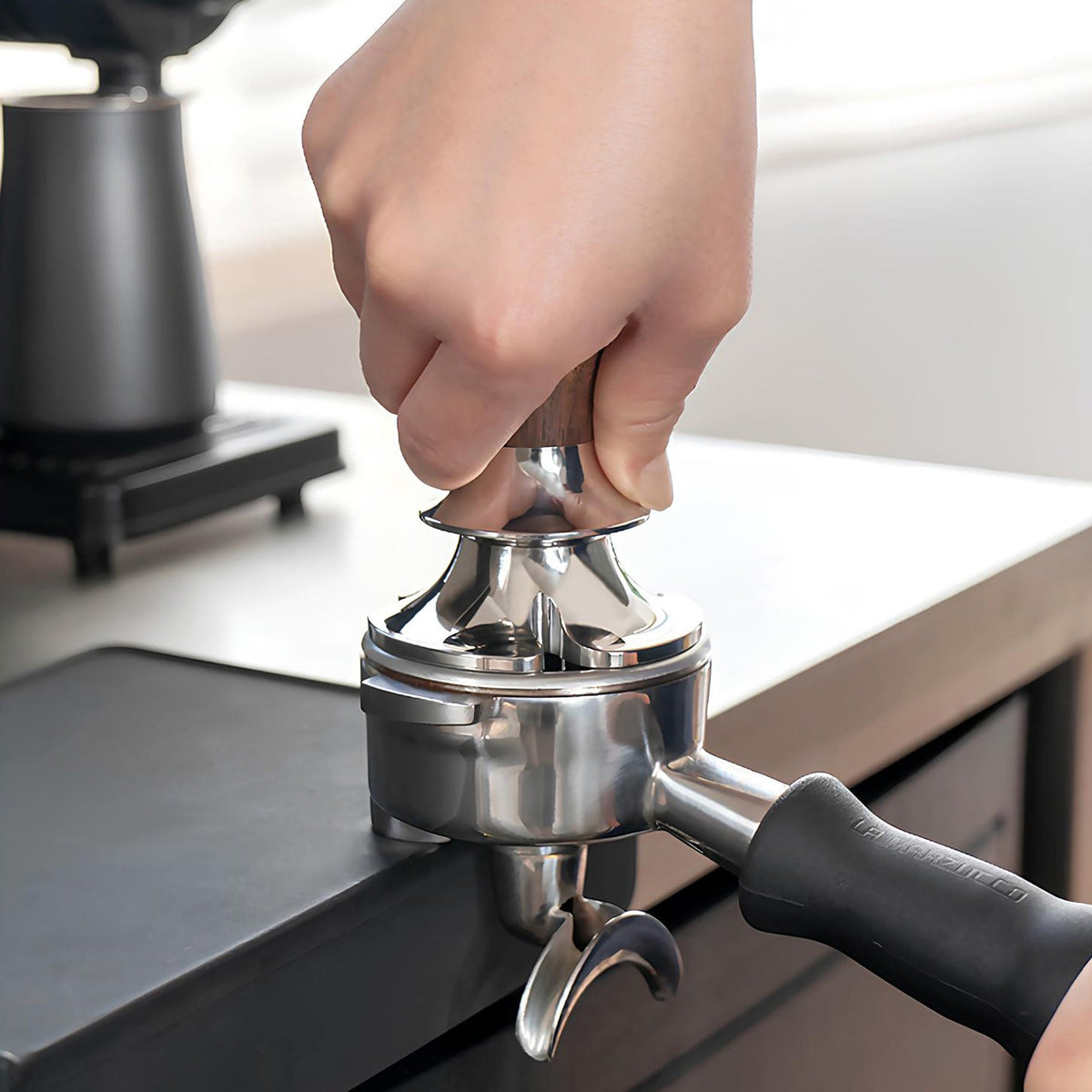 Adjustable Depth Espresso Tamper, Constant Force
