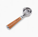 IKAPE Bottomless Portafilter, Solid Wood Handle