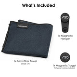 ARO Magnetic Coffee Bar Towel, 35 cm Microfiber with Magnet and Target