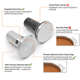 ARO 53.3mm Stainless Steel Tamper for Breville and Sage Barista, Magnetic Dock