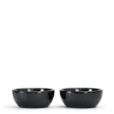 Glossy Black Pearl Earth espresso cup