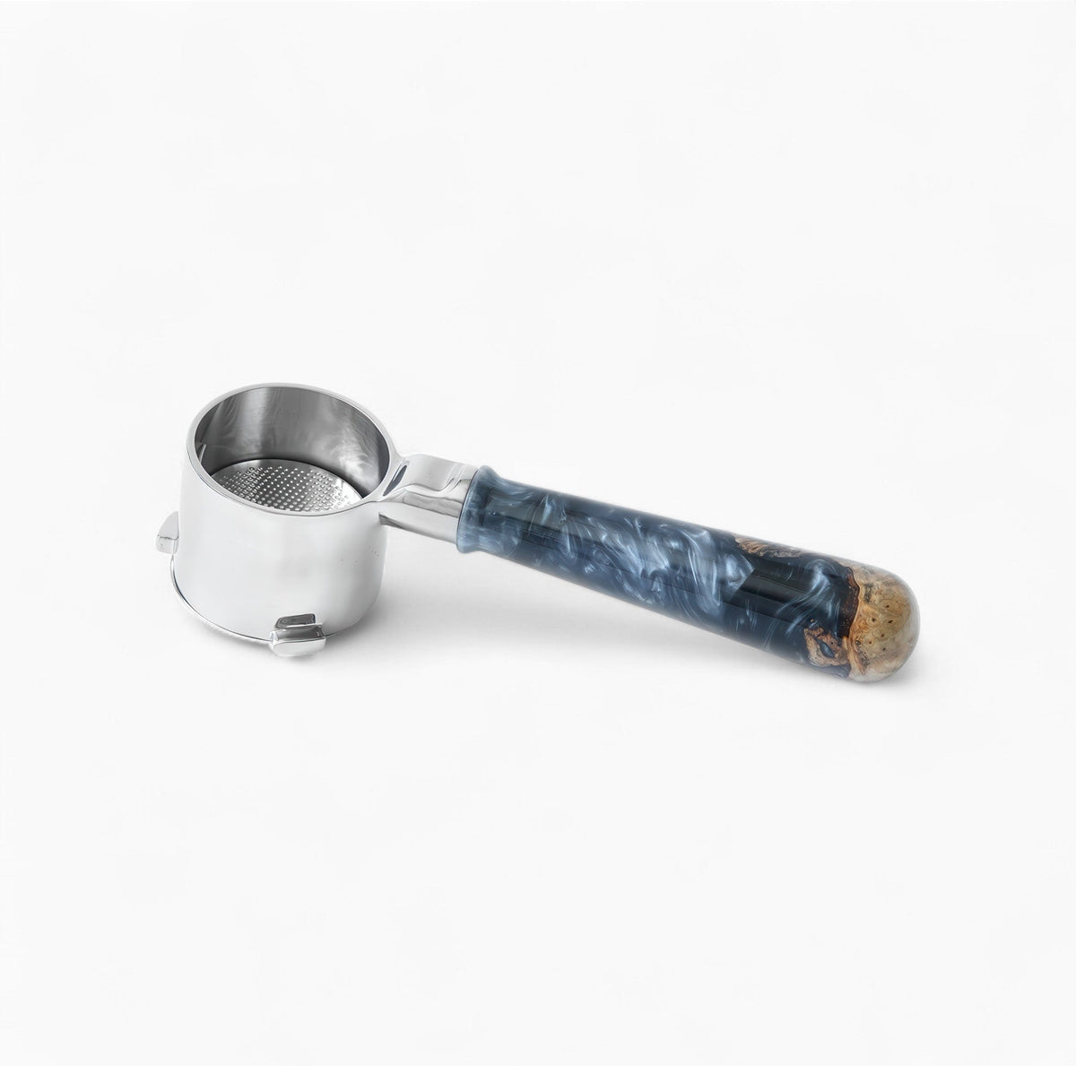 Feepie Bottomless Portafilter, Walnut and Resin Handle