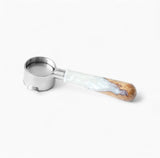 Feepie Bottomless Portafilter, Walnut and Resin Handle