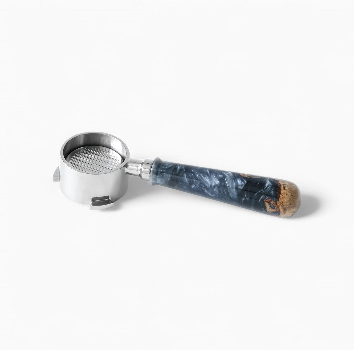 Feepie Bottomless Portafilter, Walnut and Resin Handle