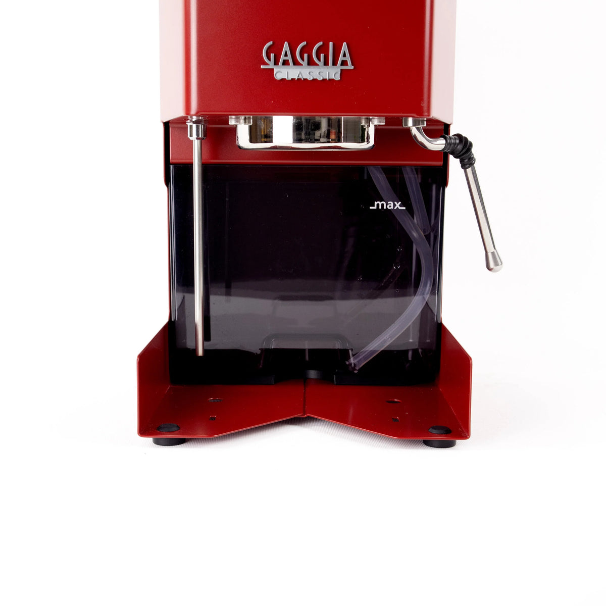 Water tank riser fitted under the water tank of a Gaggia Classic