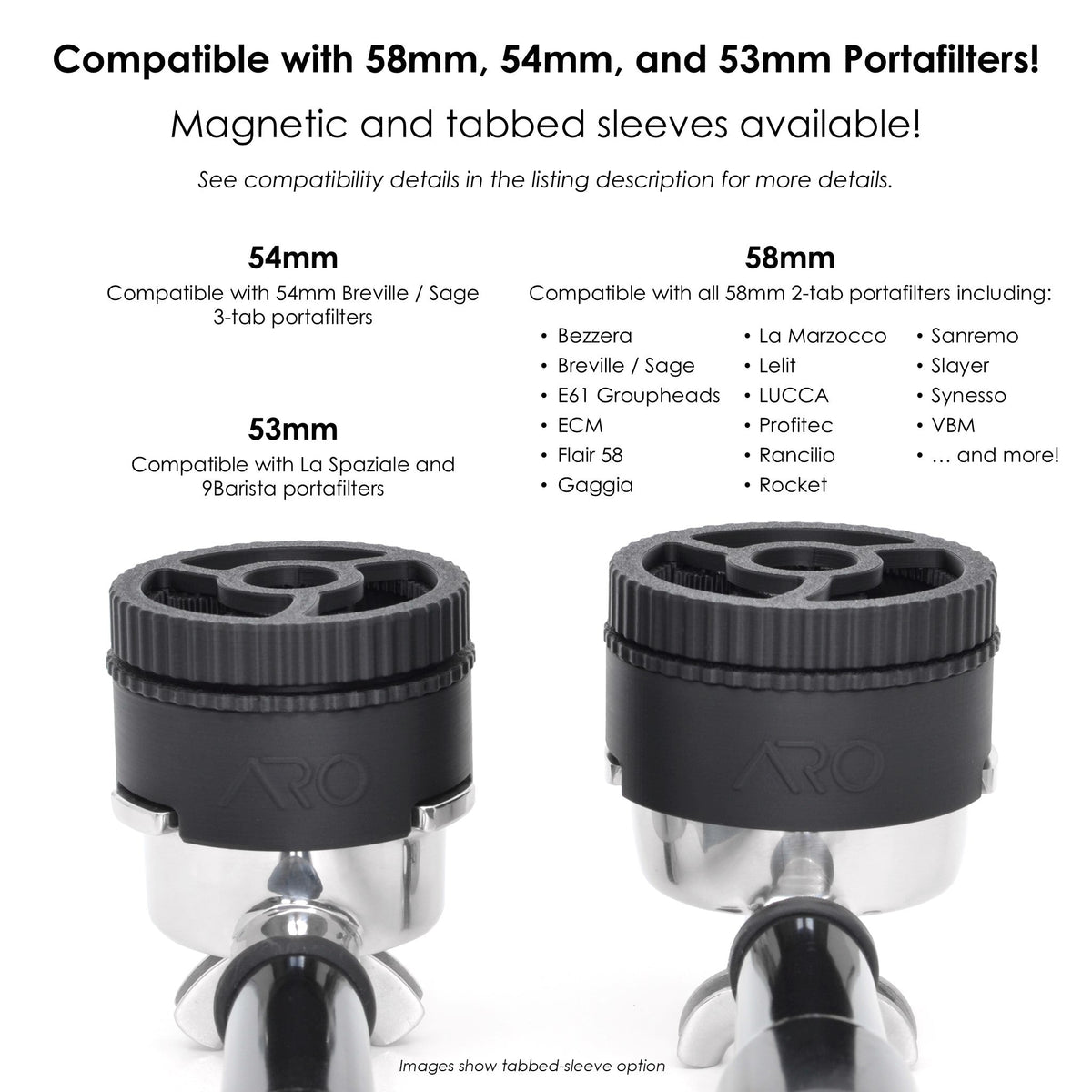 ARO Orbit ECO Espresso WDT Distribution Tool, 53mm, 54mm and 58mm
