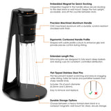 ARO Manual WDT v2 Espresso Distribution Tool, Magnetic Stand or Wall Mount