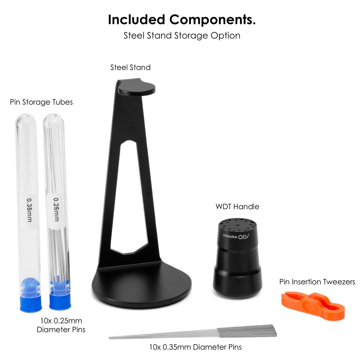 ARO Manual WDT v2 Espresso Distribution Tool, Magnetic Stand or Wall Mount