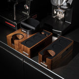 Feepie Walnut Tamping Station with Knock Box