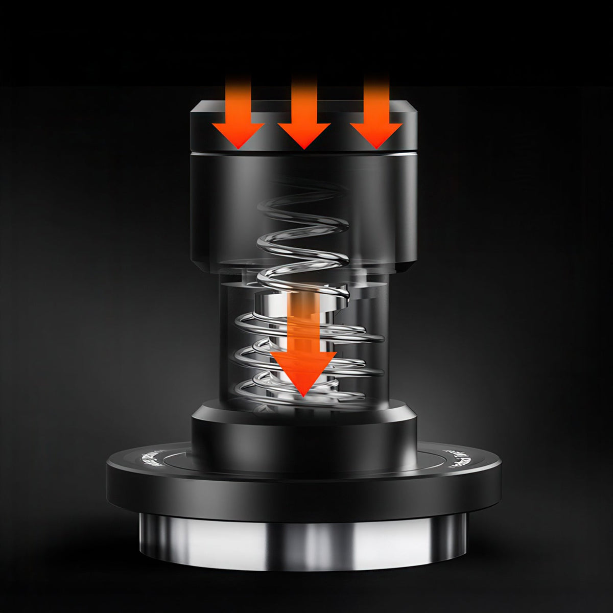 IKAPE Impact Mini Tamper, Spring Loaded