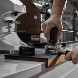 MUVNA Walnut Tamper Mat with Silicone Surface
