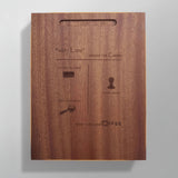 MUVNA Walnut Tamper Mat with Silicone Surface