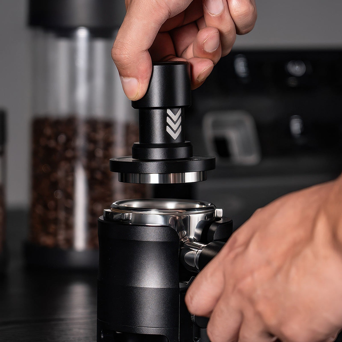 IKAPE Impact Mini Tamper, Spring Loaded
