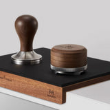 MUVNA Walnut Tamper Mat with Silicone Surface
