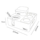 Feepie Walnut Tamping Station with Knock Box