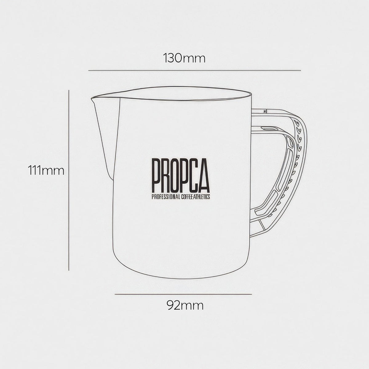 MUVNA Double Wing Latte Art Pitcher