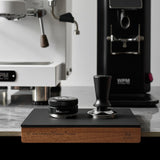 MUVNA Walnut Tamper Mat with Silicone Surface