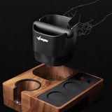 Feepie Walnut Tamping Station with Knock Box
