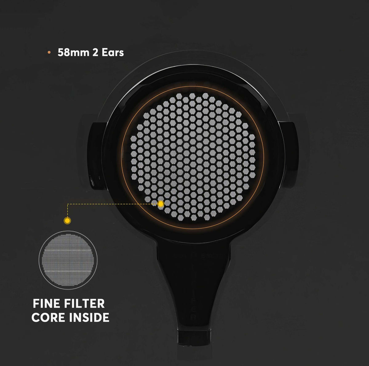 MUVNA Italian Handle Bottomless Portafilter