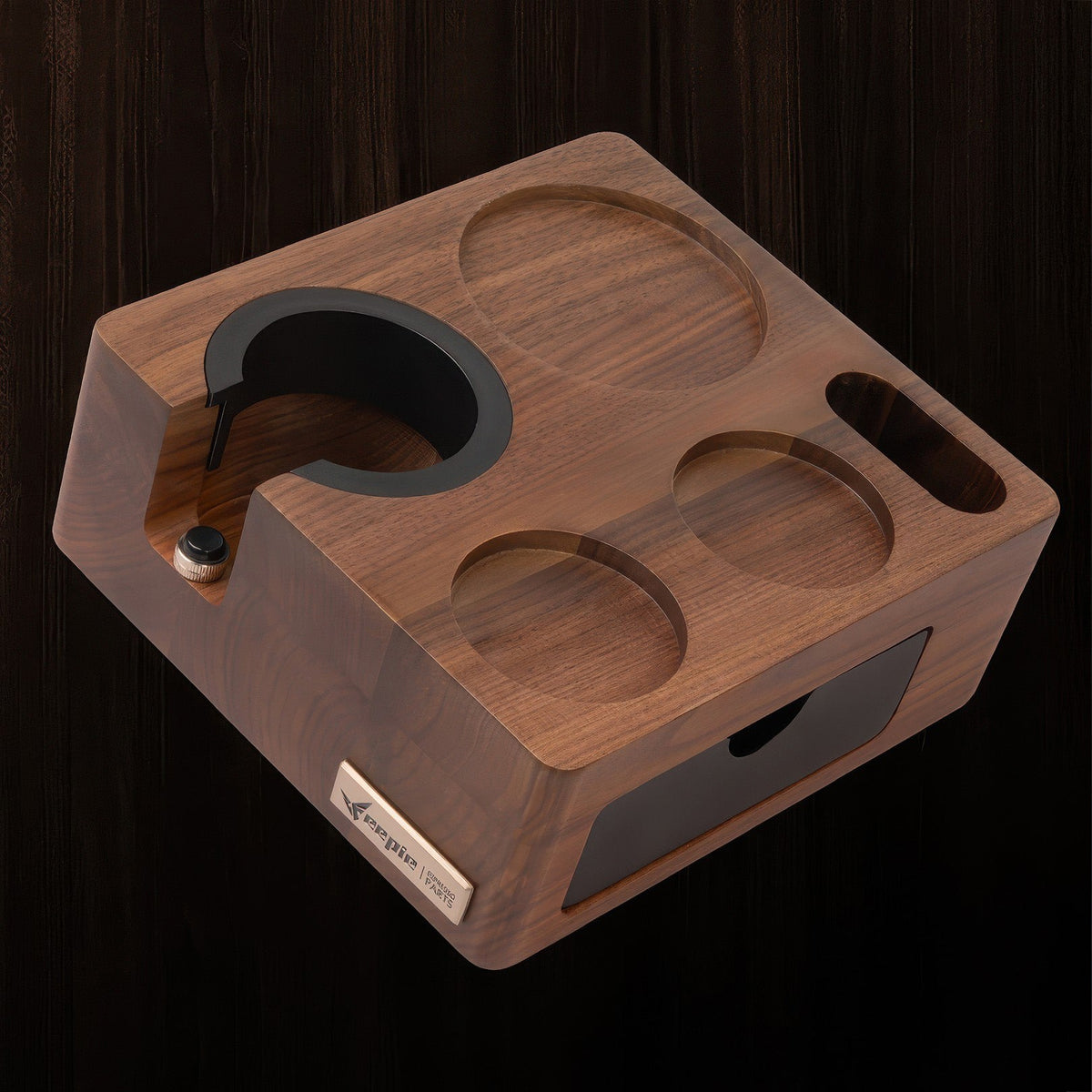 Feepie Walnut Tamping Station, Expandable
