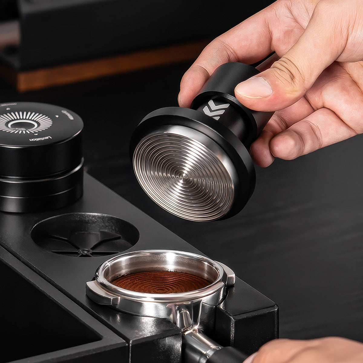 IKAPE Impact Mini Tamper, Spring Loaded