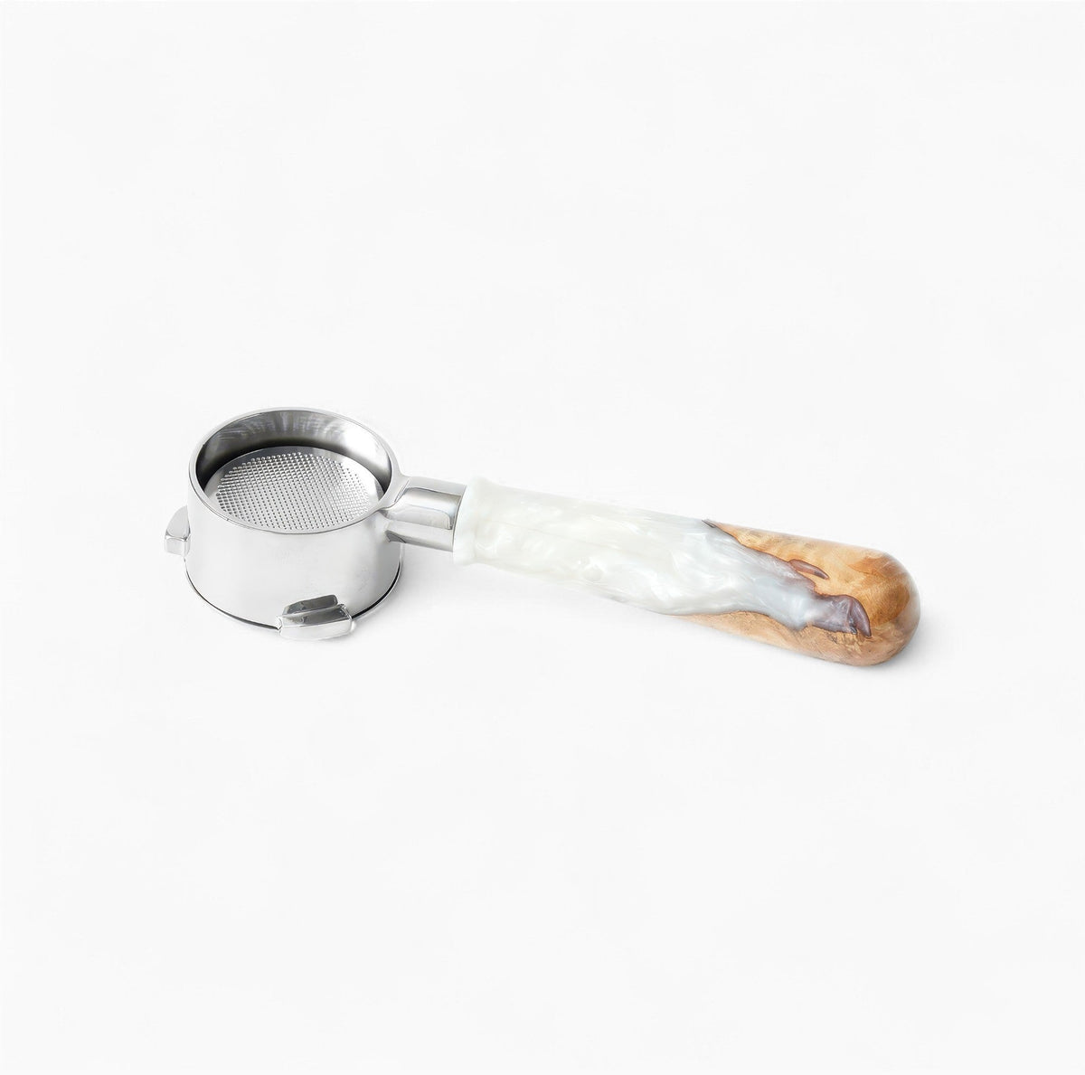Feepie Bottomless Portafilter, Walnut and Resin Handle