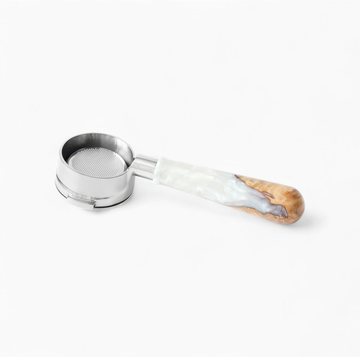 Feepie Bottomless Portafilter, Walnut and Resin Handle