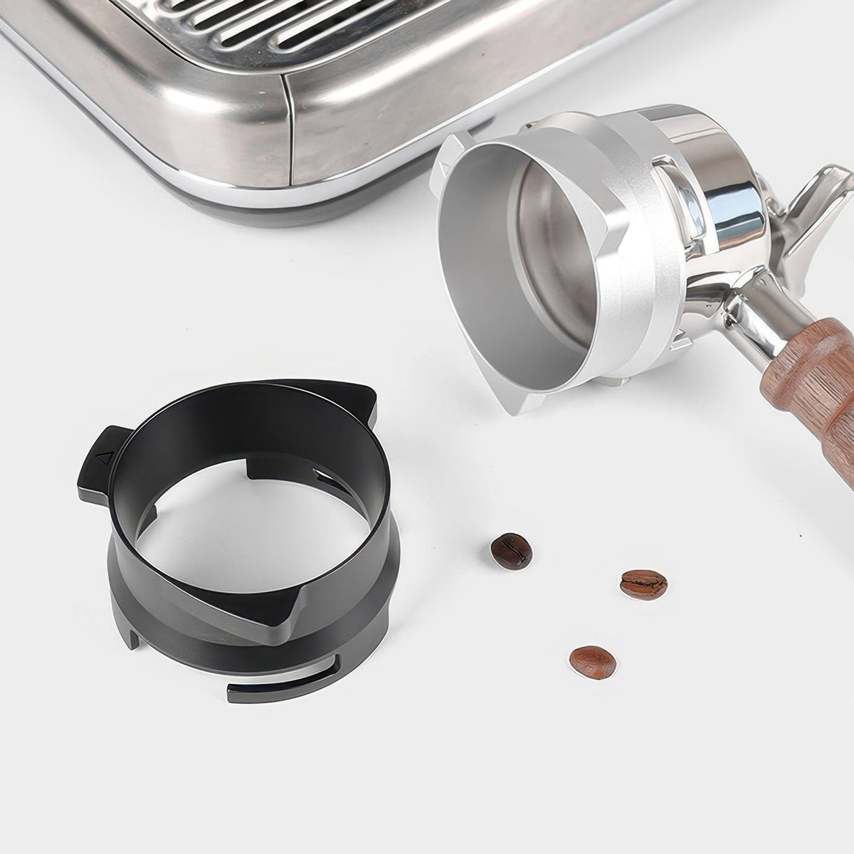 Dosing Ring for Breville 54 mm Portafilters, Aluminum or Stainless Steel