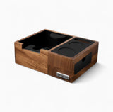 Walnut Espresso Tamping Station with Knock Box, 51 / 54 / 58 mm