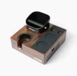Feepie Walnut Tamping Station with Knock Box