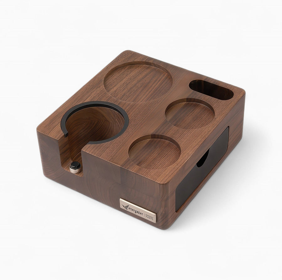 Feepie Walnut Tamping Station, Expandable