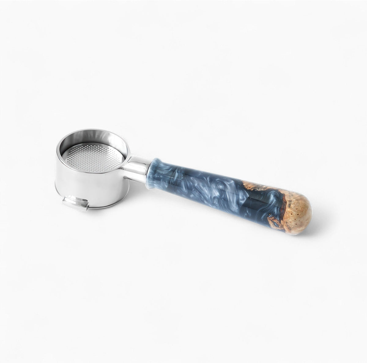 Feepie Bottomless Portafilter, Walnut and Resin Handle