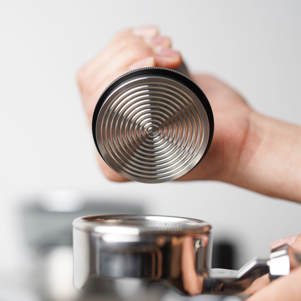 Spring-Loaded Espresso Tamper, 30 lb Constant Force
